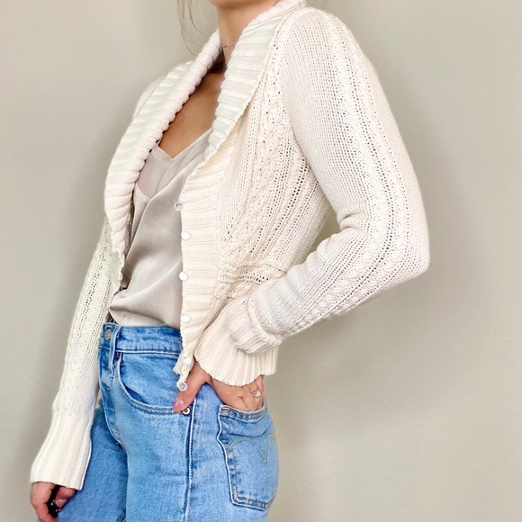 Cable Knit Crop Cardigan | Poshmark